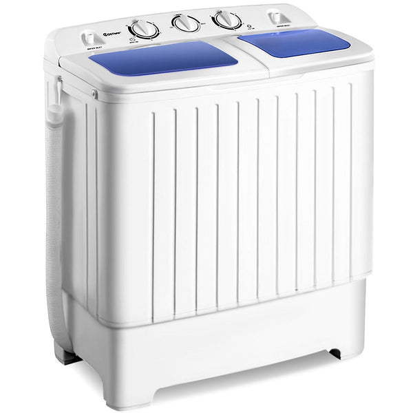 YKSAMU 17.6lb Portable Mini Compact Twin Tub Washing Machine Washer Spin Dryer