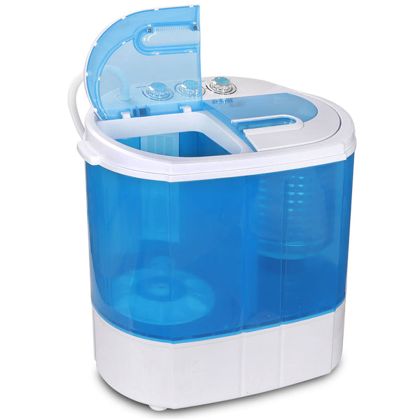 YKSAMU Portable Washing Machine - Mini Lightweight Twin Tub Wash&Spinner 10 lbs Gravity Drain Hose
