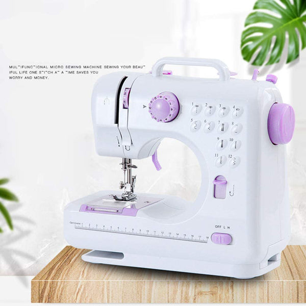 YKSAMU Portable Sewing Machine, Mini Sewing Machine Handheld Electric Sewing Machines 12 Stitches for Beginners Kids